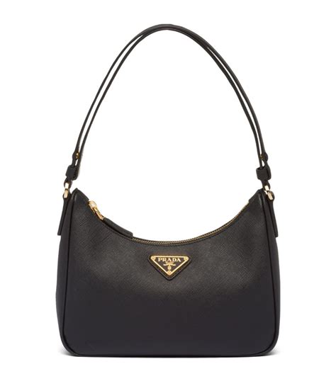 prada saffiano leather shoulder bag black|prada saffiano outlet.